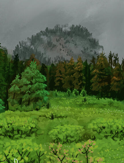 Moody forest (Landscape Study)
